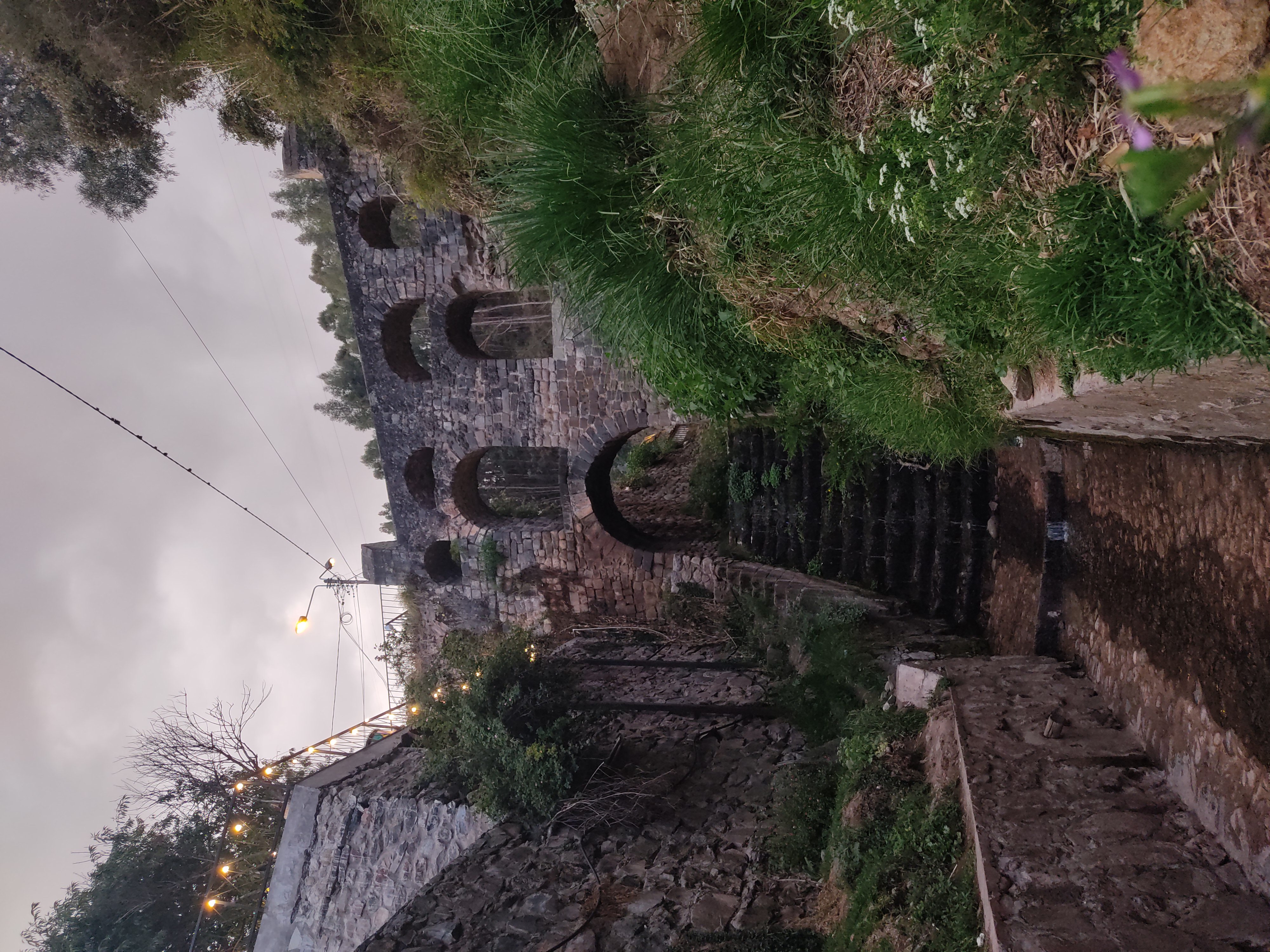 An old Incan aqueduct