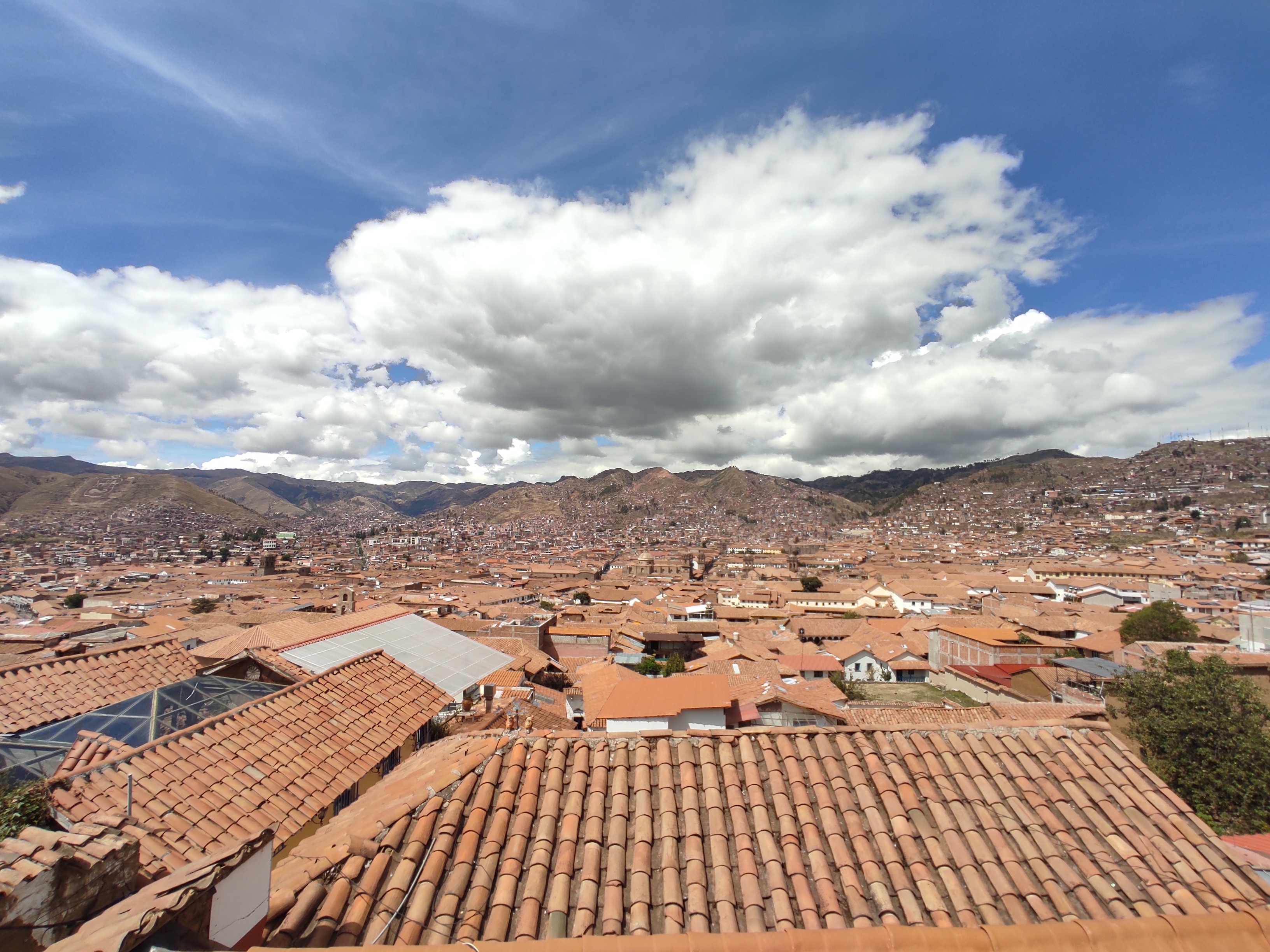 Looking over the many houses in Cusco