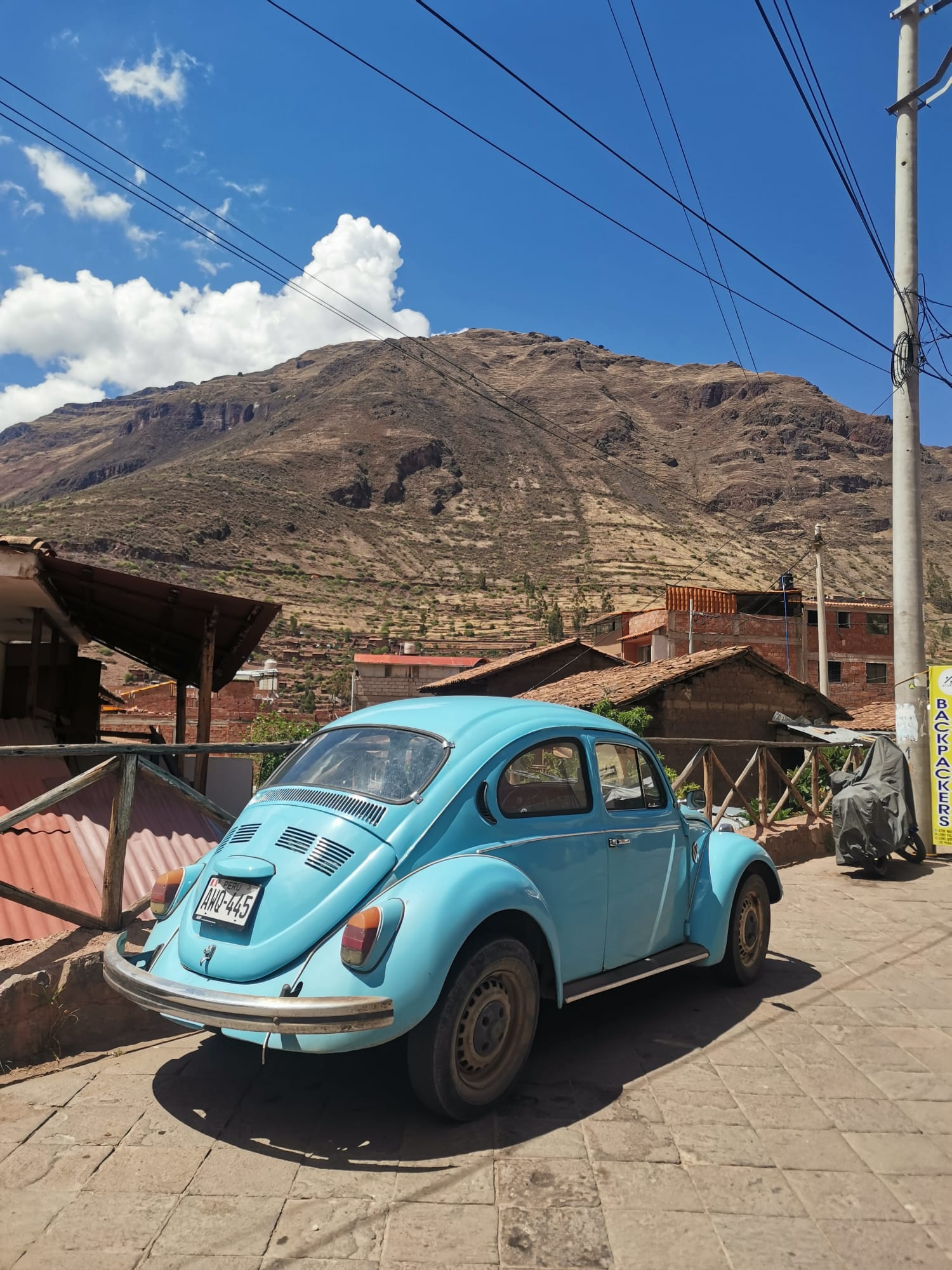 An old VW beetle car