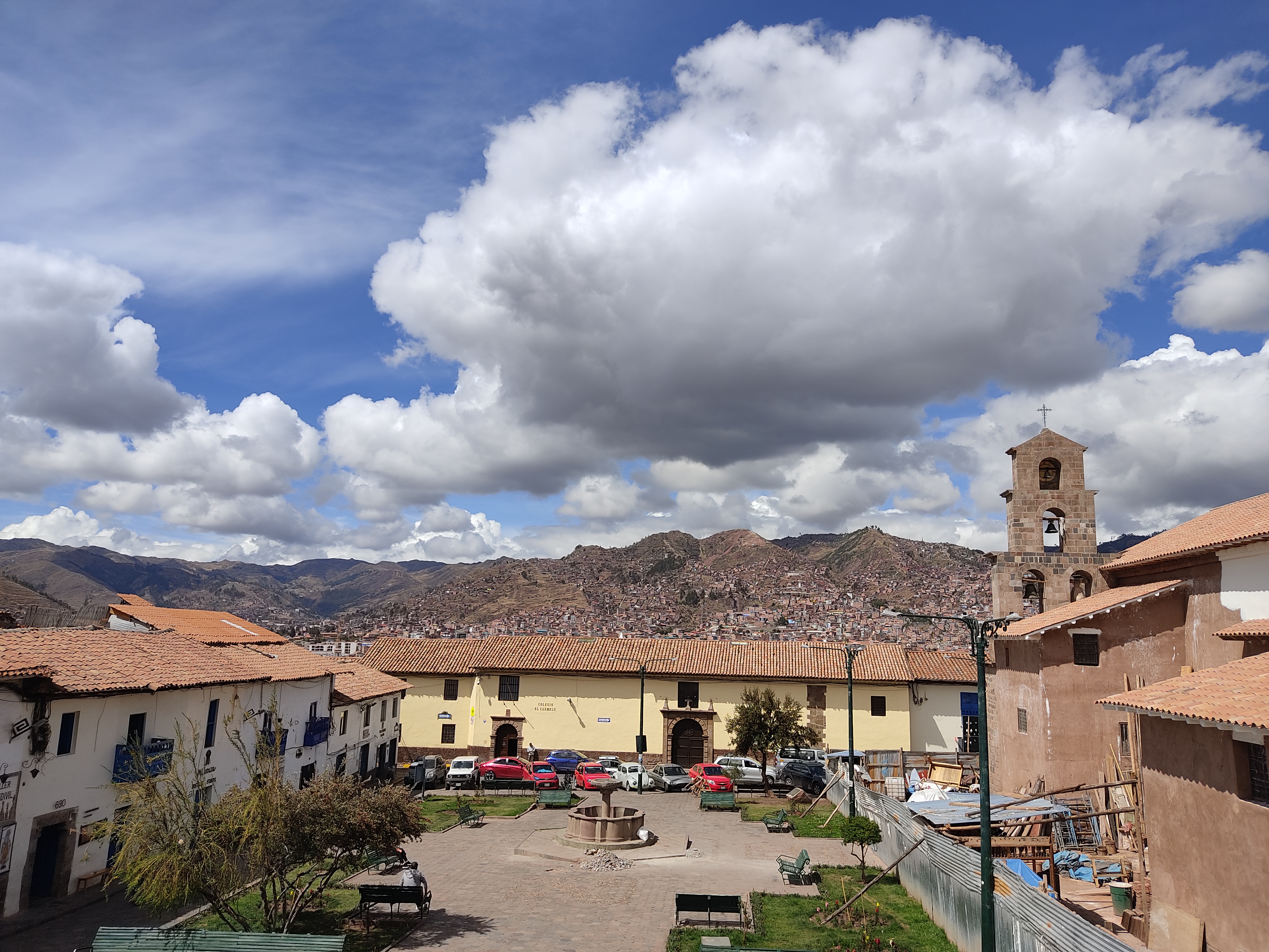 A small plaza in the touristy area of San Blas, Cusco