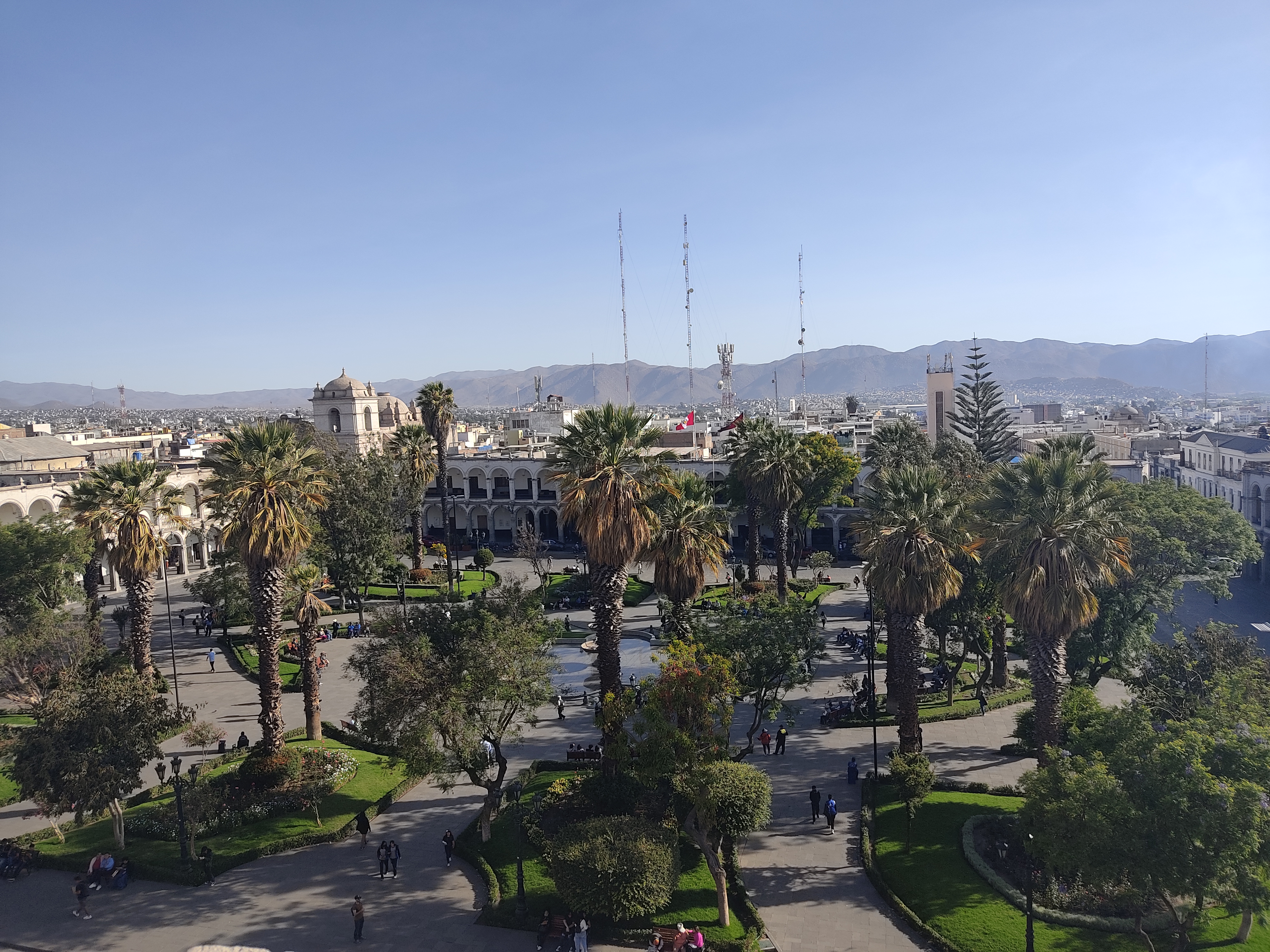 Plaza de armas main square Arequipa