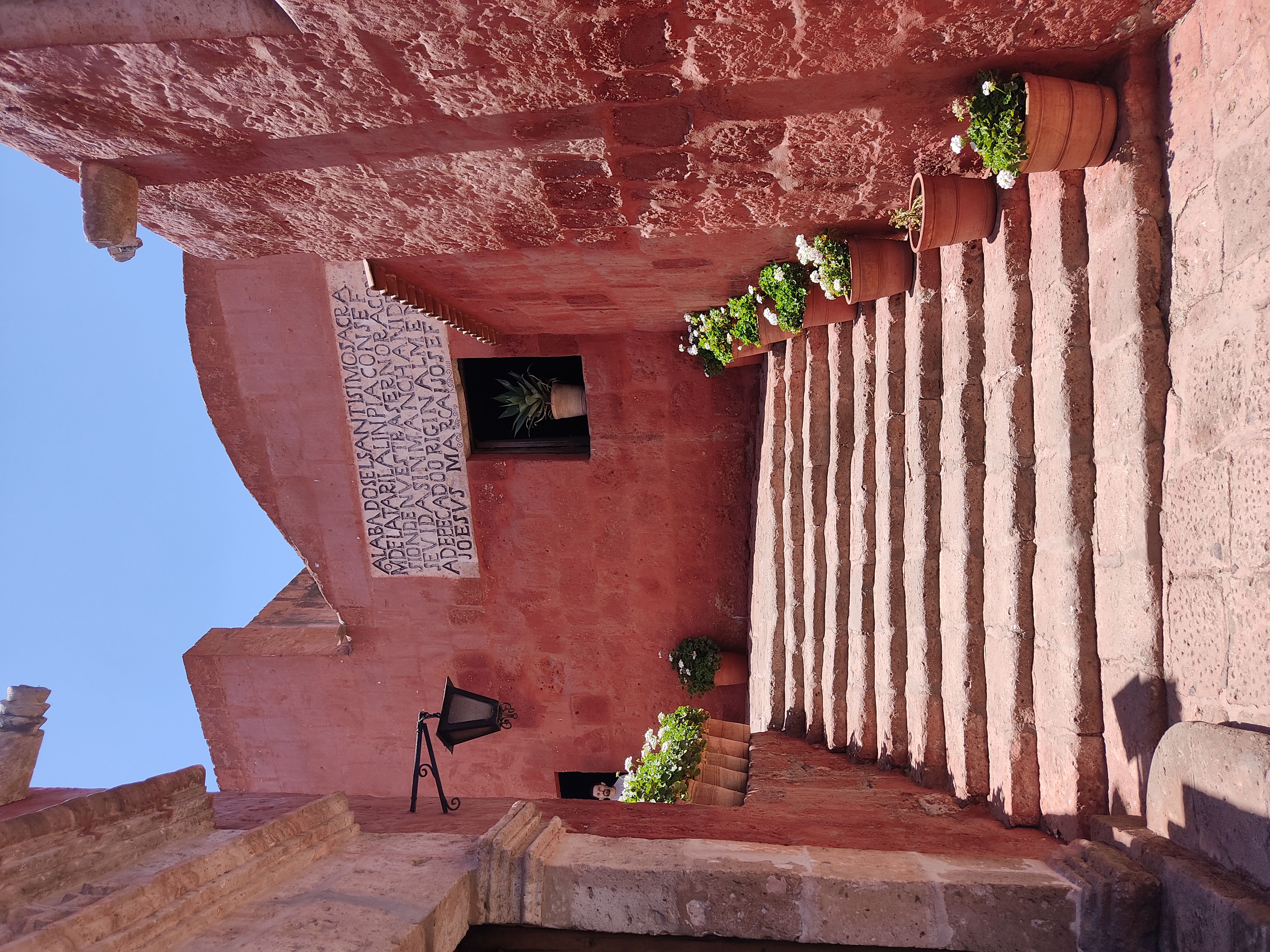A red street in Santa Catalina Monastery, Arequipa